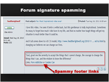 Spammy Footer Links